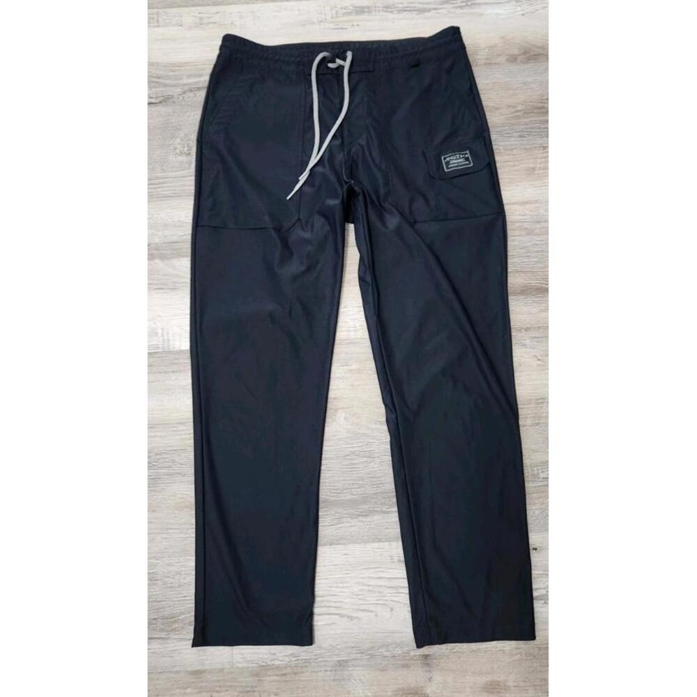 Anetik Mens Pants 30 Black Hiking Active Pockets Tech Stretch Moisture Wicking